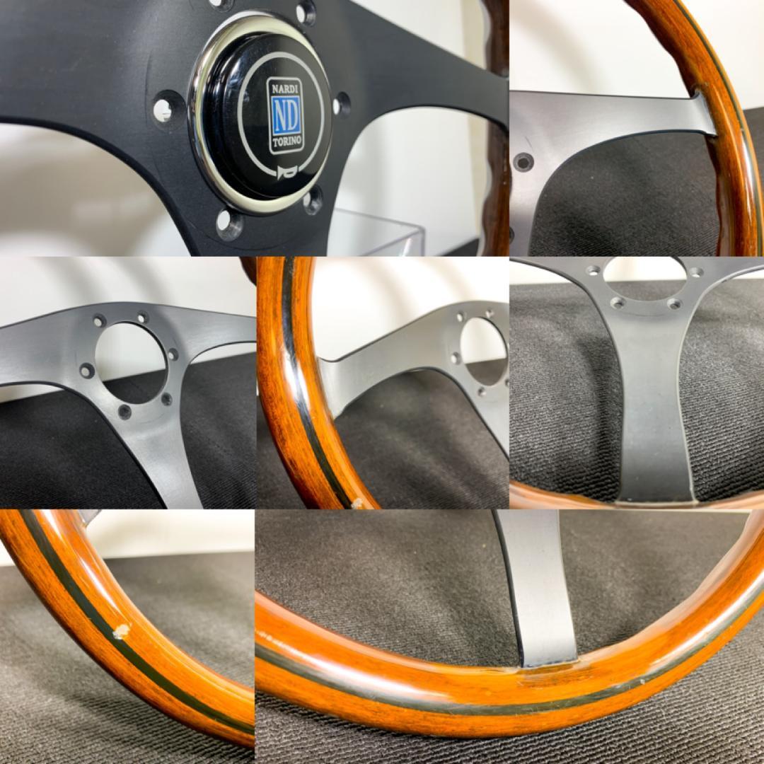 ナルディ 2000タイプ2 ウッドステアリング 36.5φ 新品ホーンボタン付