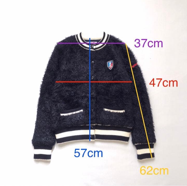 PEARLY GATES】シャギーニットブルゾン ネイビーPEARLY GATES ネイビー