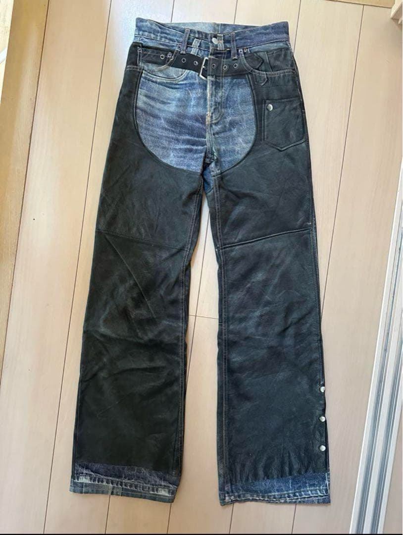 acne studios 24ss トロンプルイユ プリントトラウザーズ