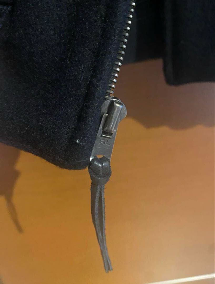 POLO SPORT 袖レザースタジャン L