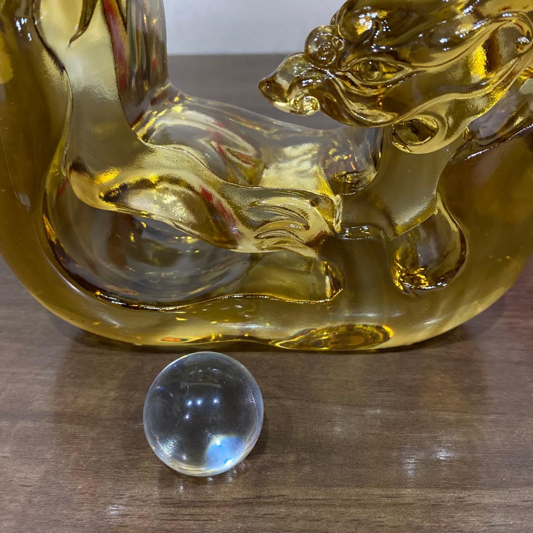 琉園工房 瑠璃工房 tittot 龍　大型 置物 クリスタル