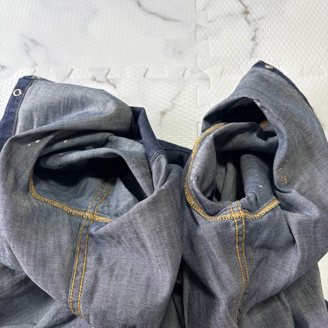 ✨美品✨現行DSQUARED2 ディースクエアード ダメージ加工 デニムシャツ