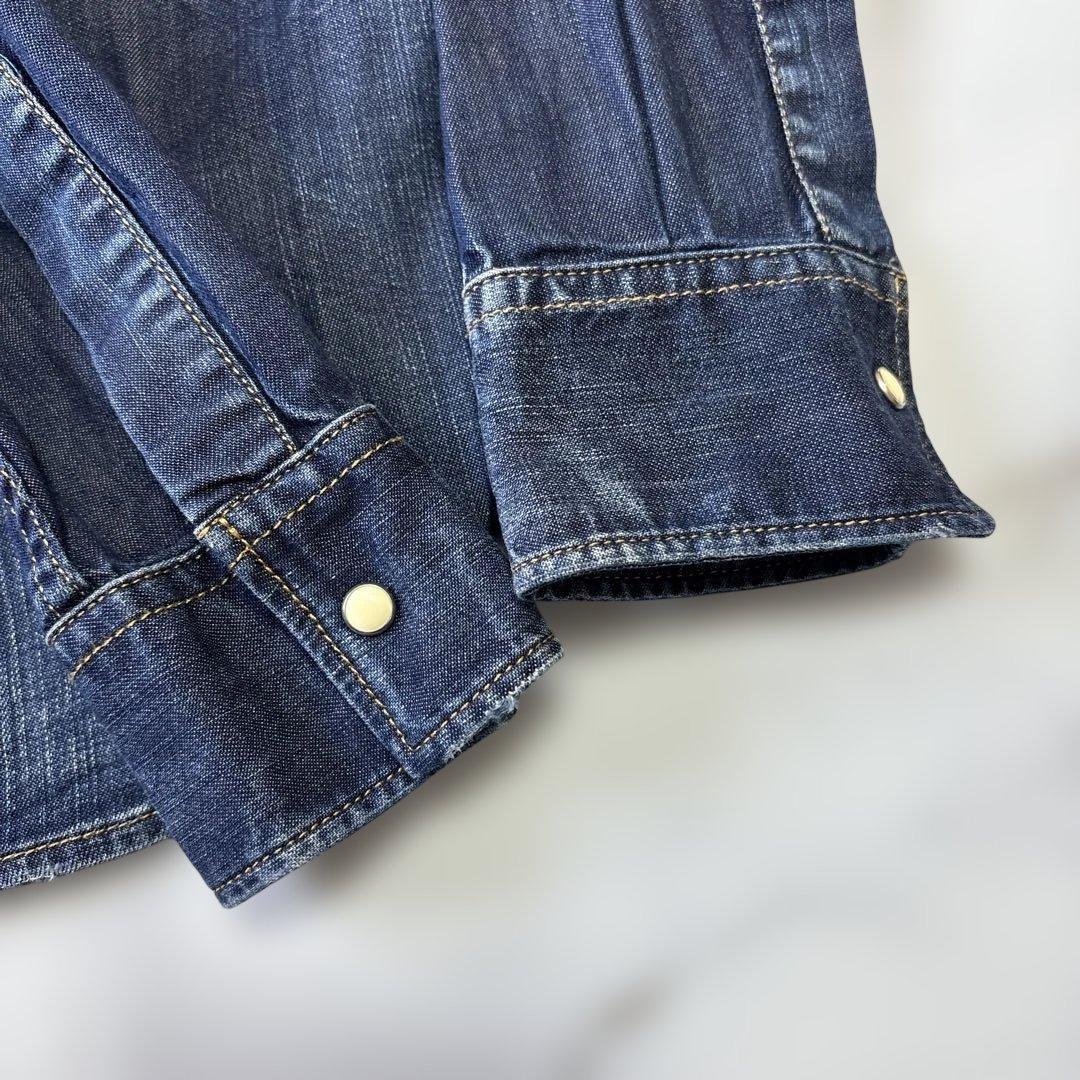 ✨美品✨現行DSQUARED2 ディースクエアード ダメージ加工 デニムシャツ