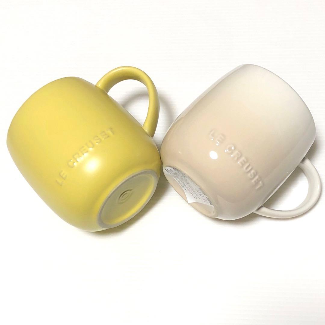 ル・クルーゼ エッグマグ メレンゲ&ミモザ 2個セット 新品未使用