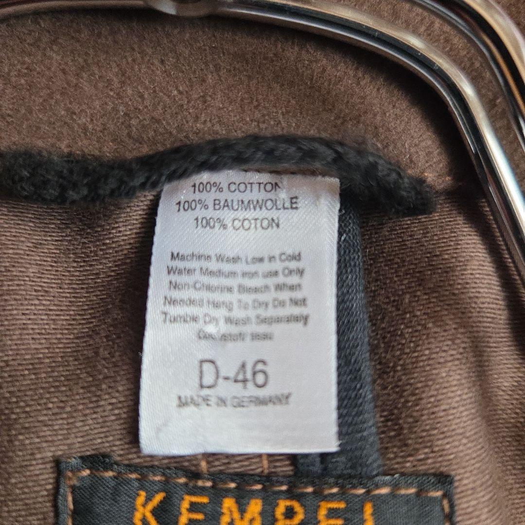 ドイツ製 KEMPEL 神戸乱痴気別注品 モールスキン ステンカラーコート