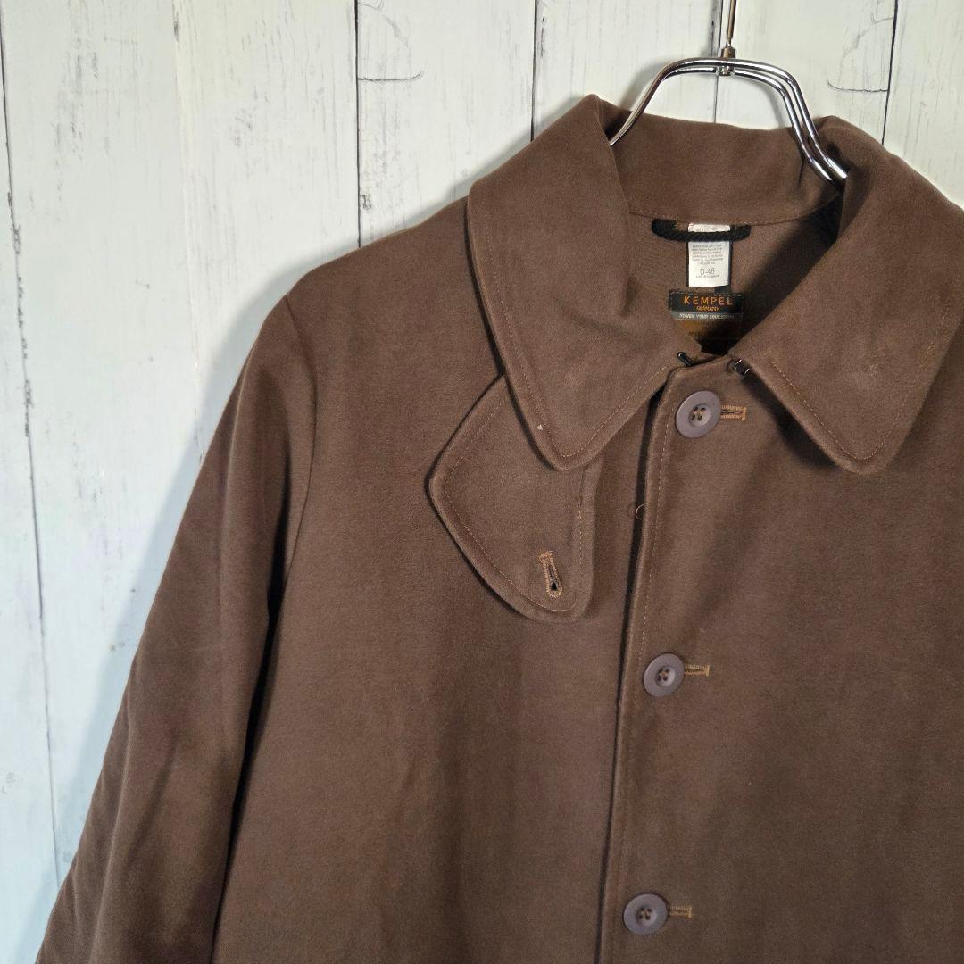 ドイツ製 KEMPEL 神戸乱痴気別注品 モールスキン ステンカラーコート