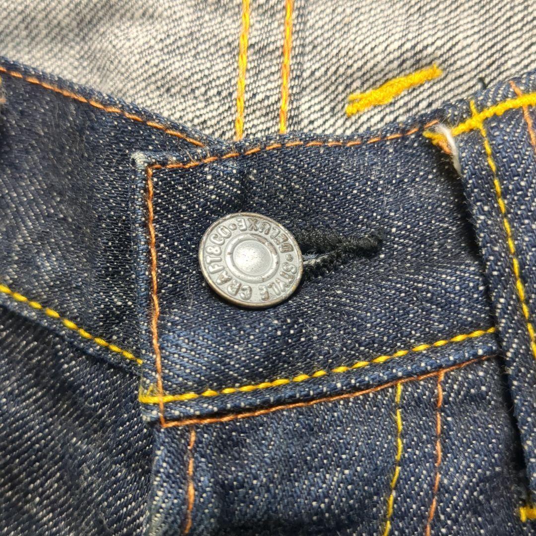 美品 レア✨EVISU✨W30 M】セルビッチ デニム ジーンズ 濃紺 刺繍