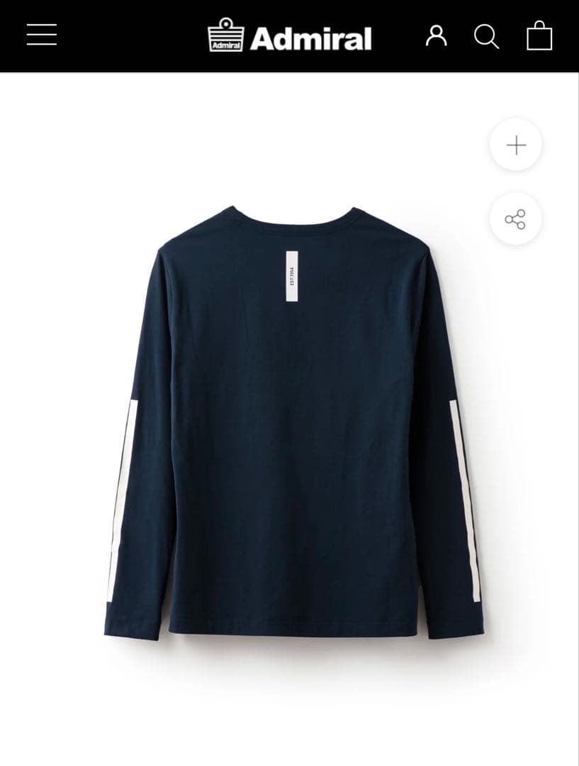 \\ なな♥フォローで100円割引 // 様用　Admiral ネイビー 長袖T