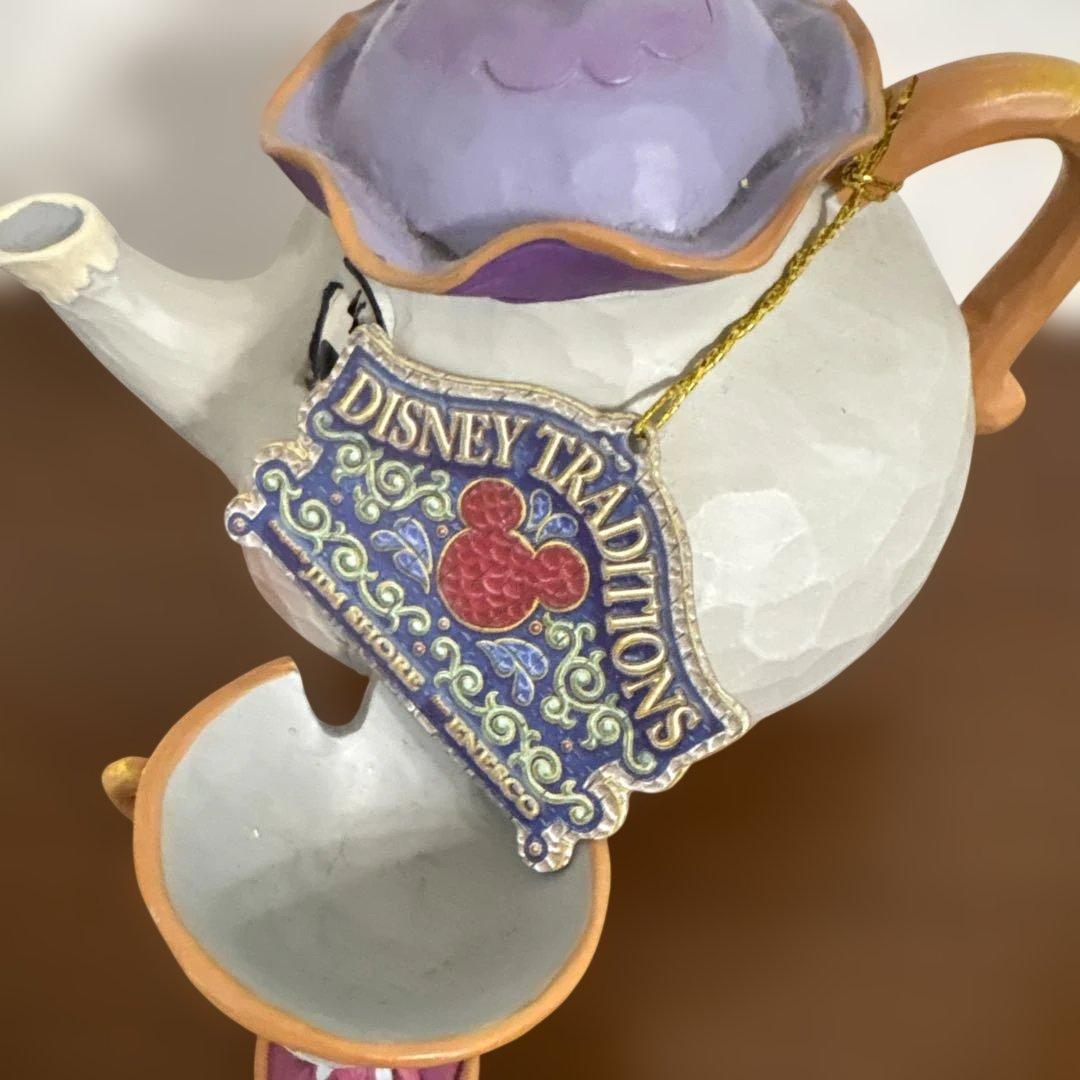 【@TN】ポット夫人　置物　ディズニーグッズ　美女と野獣　ジムジョア