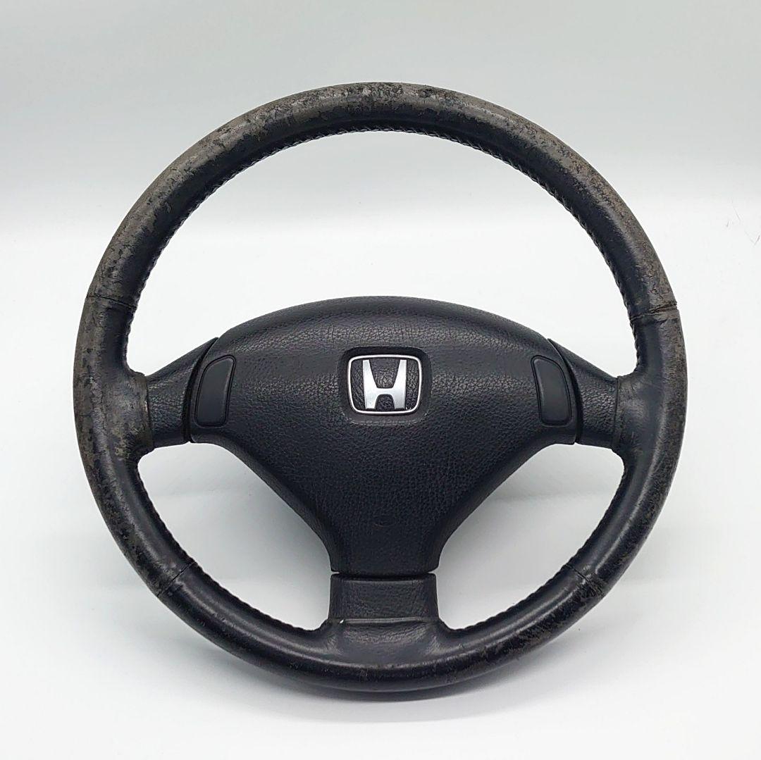 HONDA シビック EG6 純正 レザー ステアリング - メルカリ