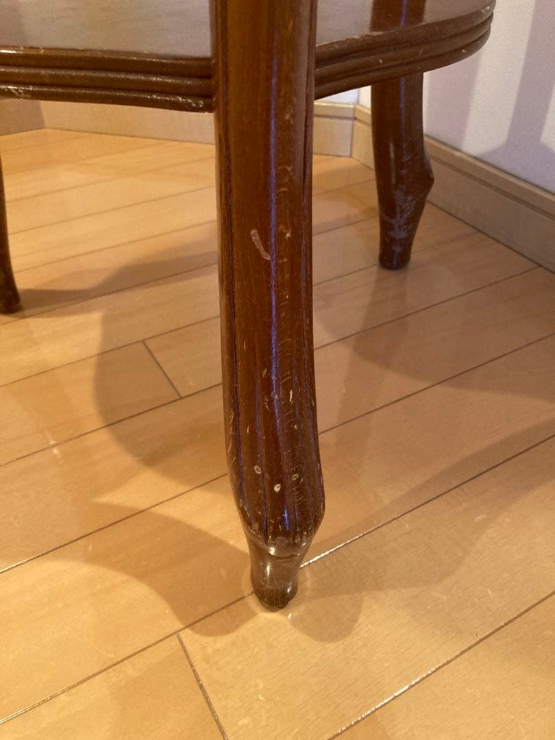 サイドテーブル　コンソール　大理石　天板　花台 猫足　イタリア製