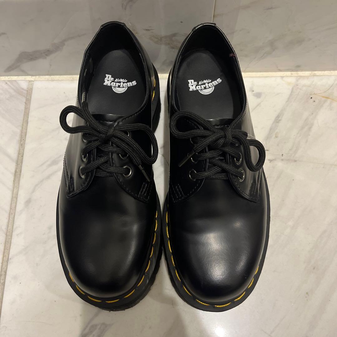 ♡ dr.martens 1461 quad UK4 黒 厚底 3ホール