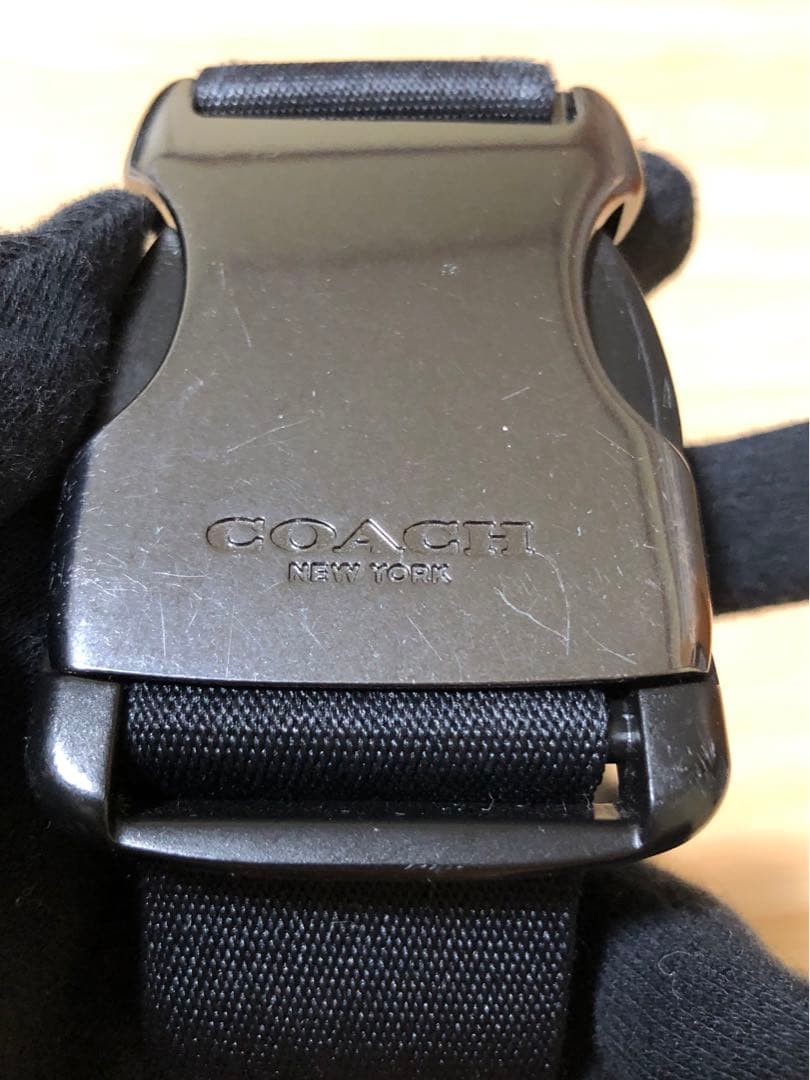 COACH シグネチャー　ボディバッグ　CJ506 メンズ　ウエストポーチ