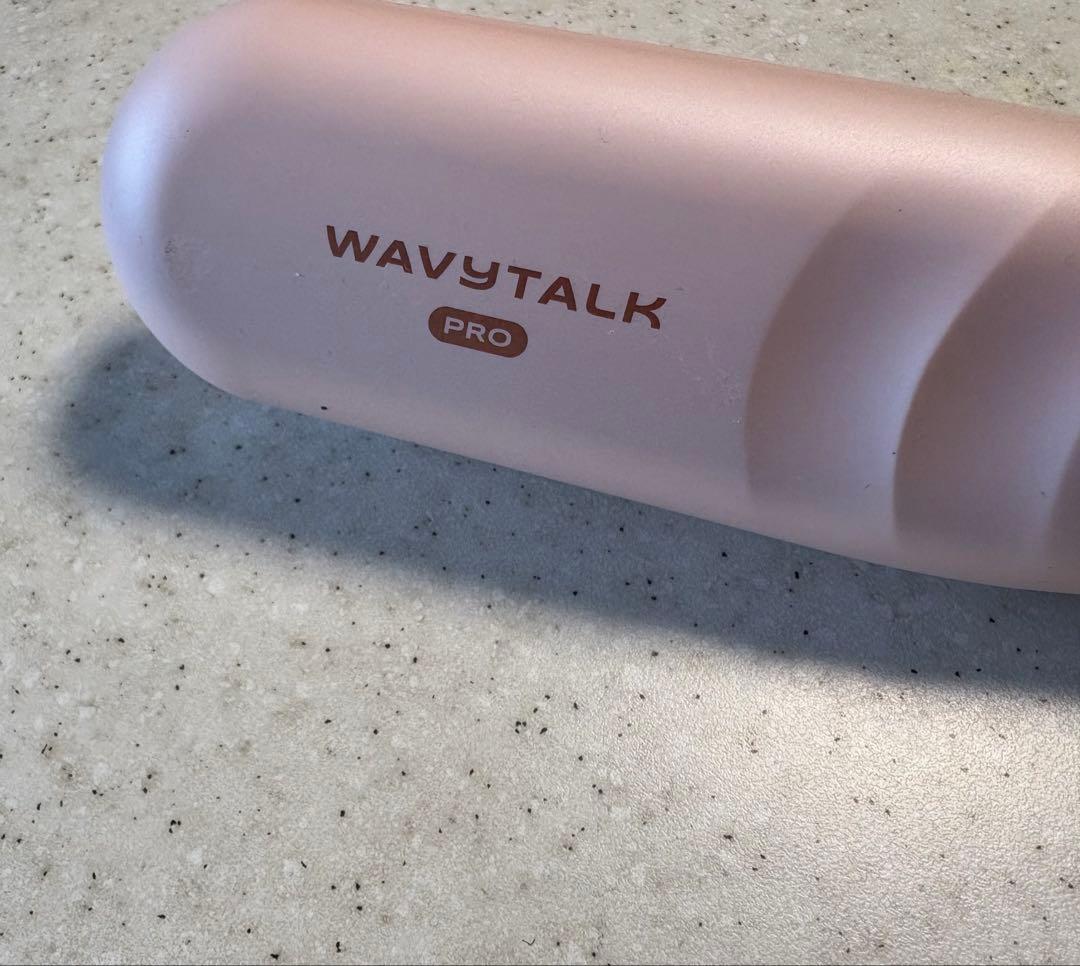 正規品　WAVY TALK スチームストレートブラシ ピンク