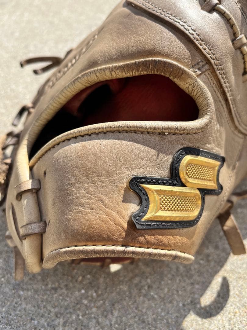 野球　ファーストミット　SSK 少年軟式用　軟式　　右投げ用　キャメル