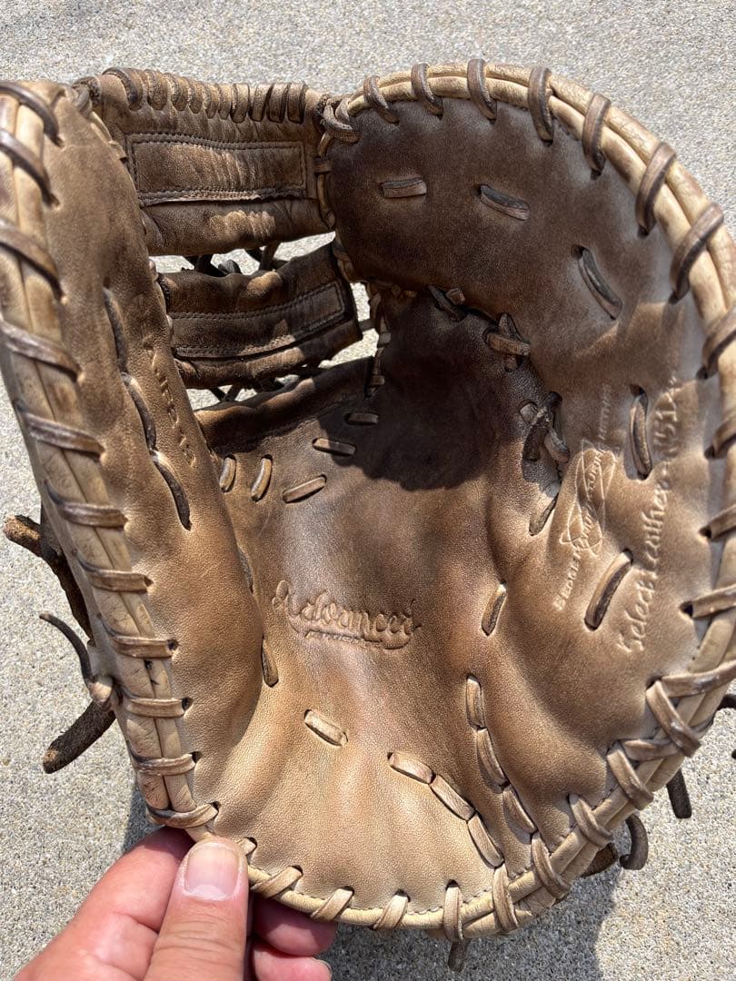 野球　ファーストミット　SSK 少年軟式用　軟式　　右投げ用　キャメル