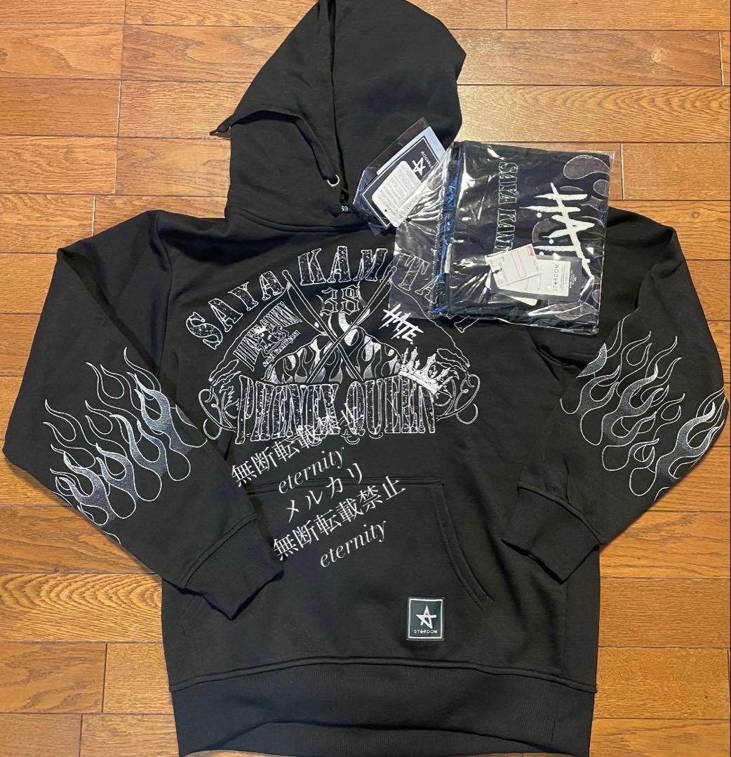 上谷沙弥選手 スターダム マフラータオル ステッカー付パーカ Lサイズ