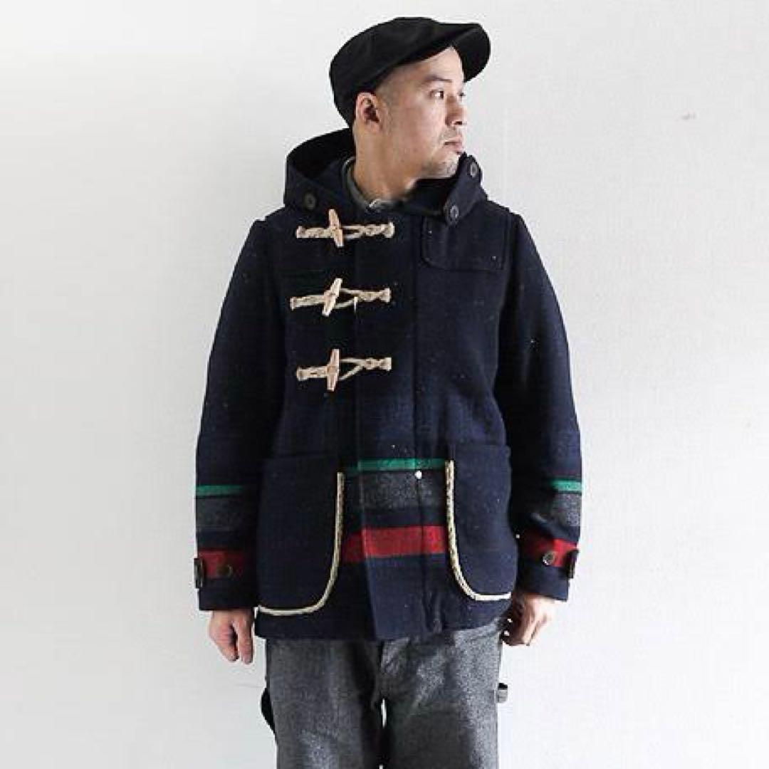 Anachronorm ダッフルコート メルトン ボーダー ウール 00