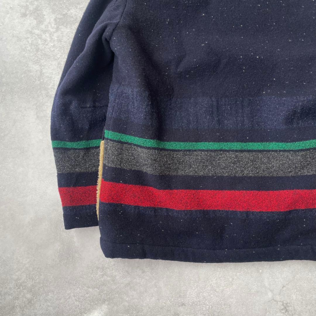 Anachronorm ダッフルコート メルトン ボーダー ウール 00