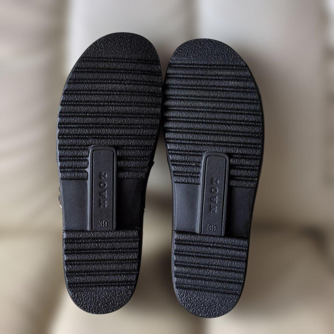 【室内試着のみ】NAOT OLGA（ナオト オルガ） サイズ39 黒 箱あり