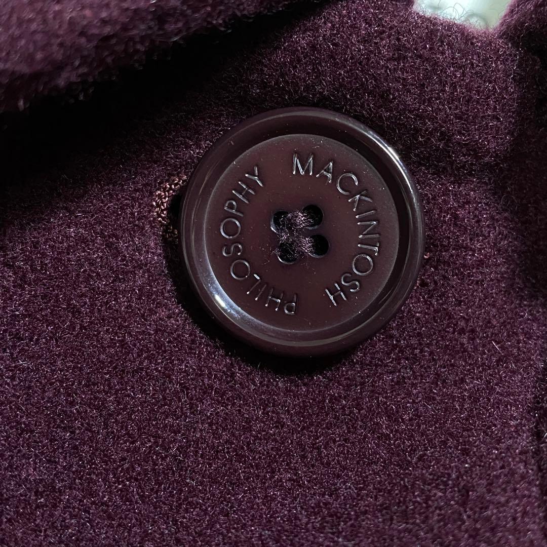 希少色♡マッキントッシュフィロソフィー アドミラルウール 比翼ステンカラーコート