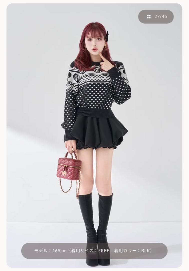 darich ボリュームバルーンミニスカート