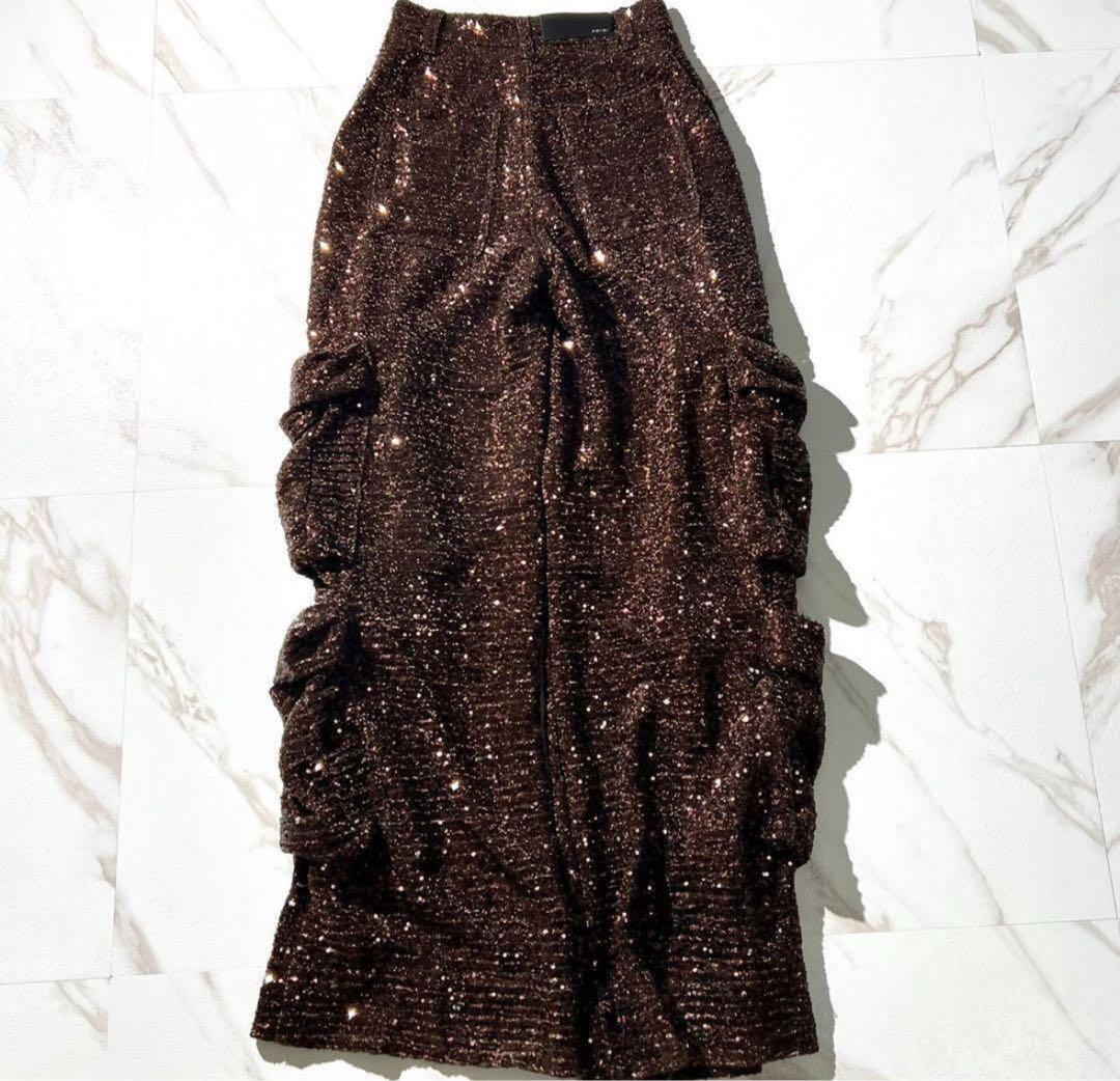 Amiri アミリ　総スパンコール　sequin　カーゴパンツ