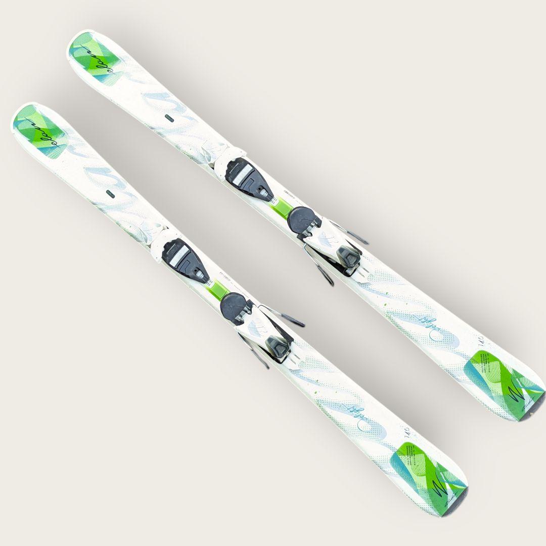 上達への近道！Elan 軽量140cm ジュニアスキー板 ビンディング付