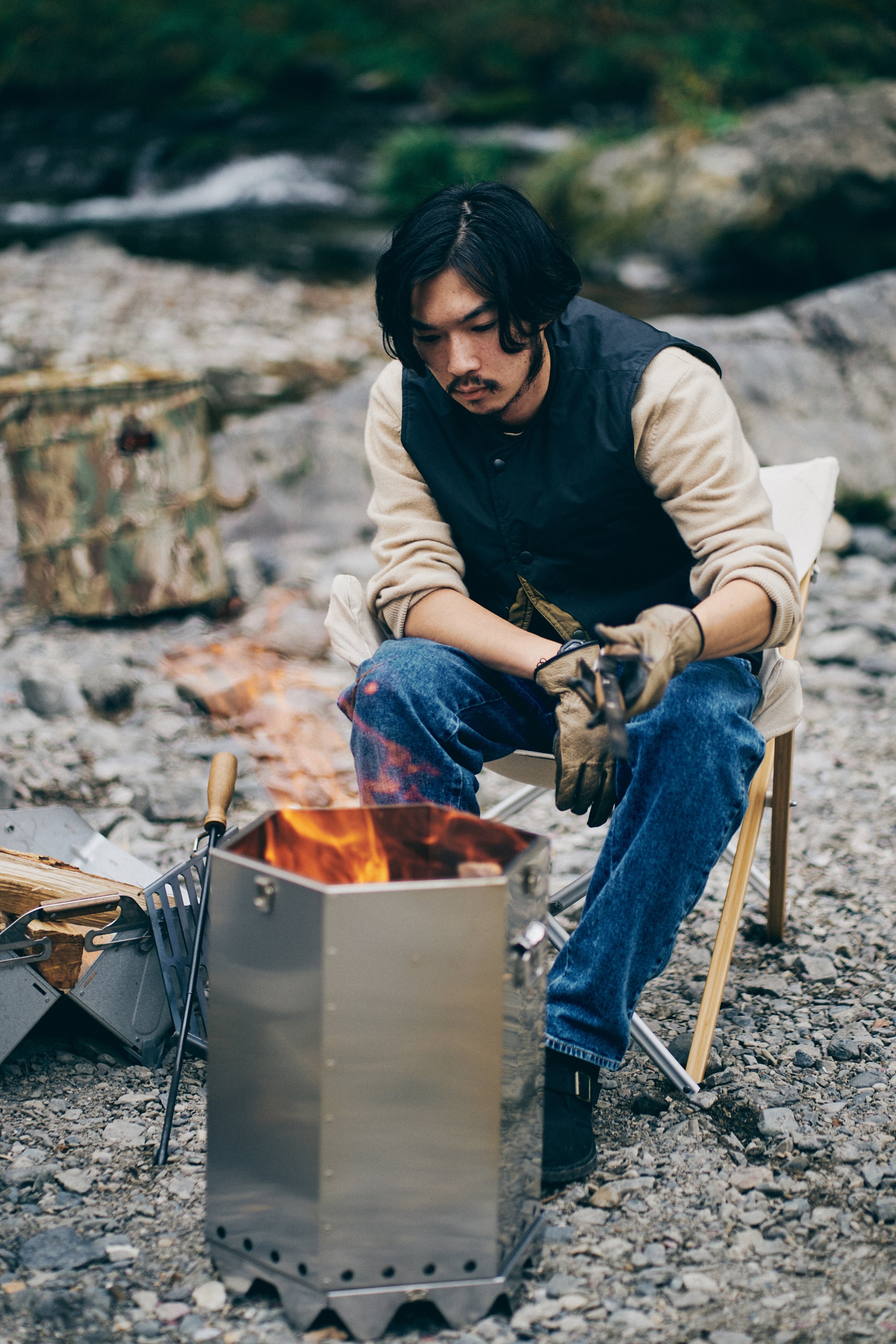 The Art 六角形アウトドアテーブル ピッタリケース付き The Art 六角形