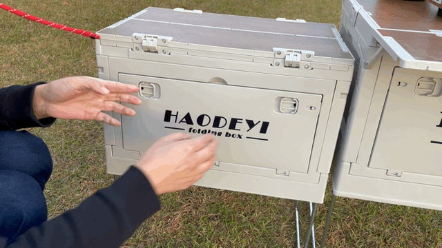 キャンプ用品の収納・運搬・ベンチ・テーブルが1台で完結！アウトドア