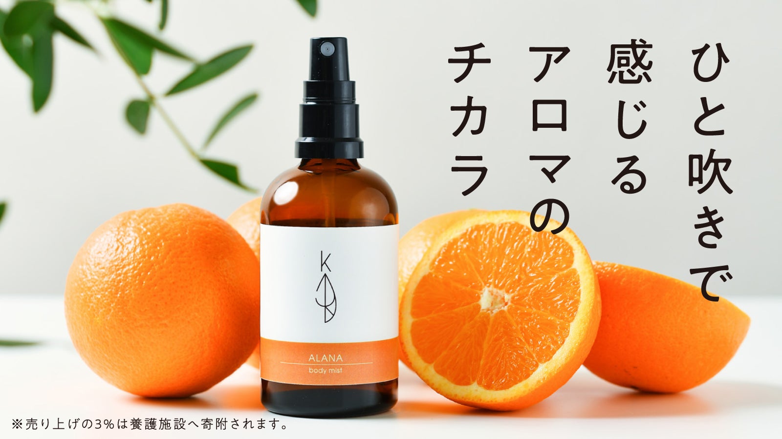 植物の自然成分でできている 柑橘系『目覚め』のアロマミスト