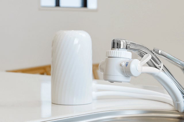 お掃除機能搭載！3年間カートリッジ交換不要な浄水器で清潔で美味しい