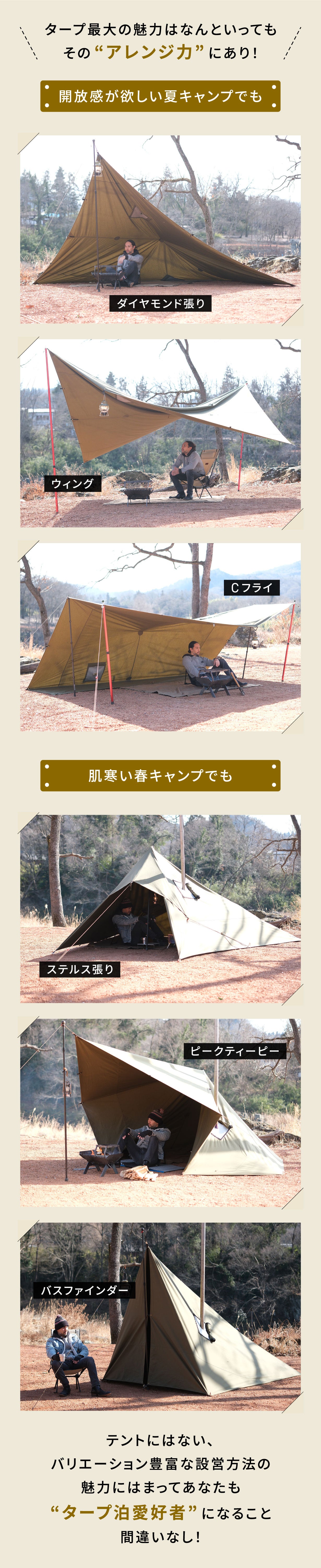 DH-C003 煙突ポート付きTC天幕 4X4m – Makuake STORE