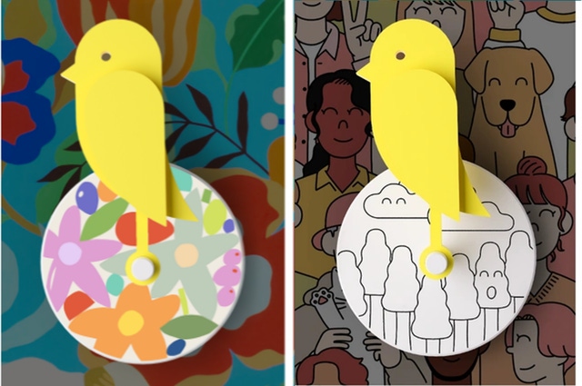 北欧ならではの遊び心。換気タイミングを小鳥がお知らせ！エアモニター