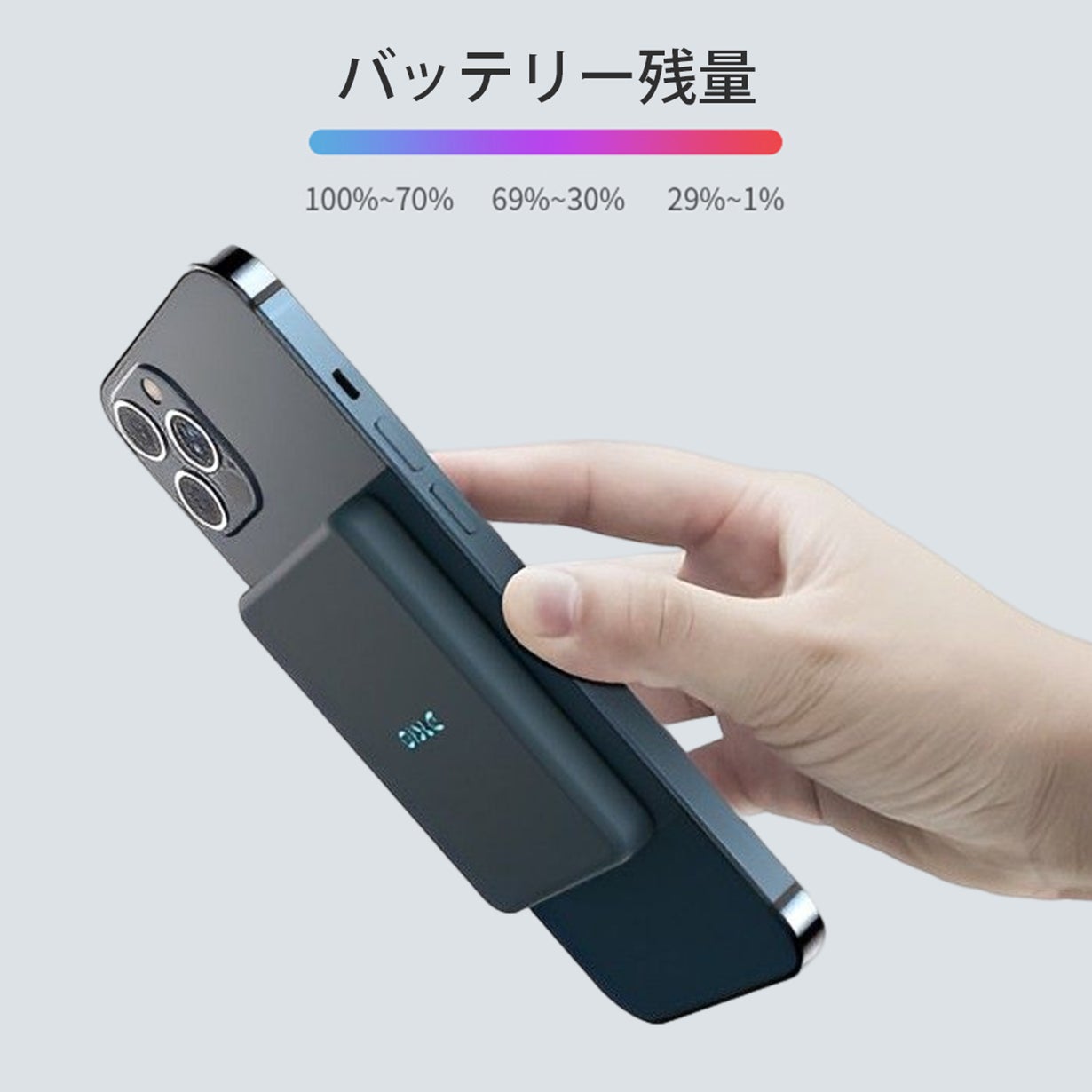 スーパーミニ！最大出力20W、8000mAh大容量モバイルバッテリー