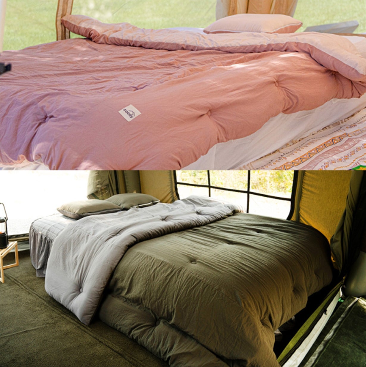 coody エアベッド AIR BLOCK シングルサイズ 2セット ベージュ coody