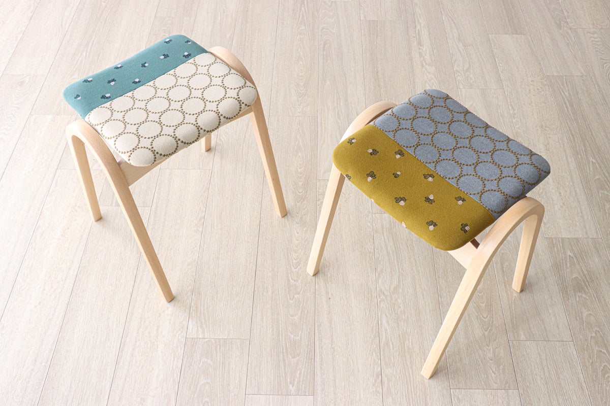 ミナ ペルホネンの「dop」新ラインナップで張る秋田木工のスタッキング