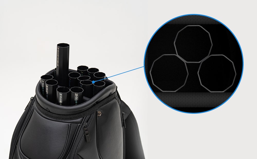 14本のクラブを個別に保護＆整理できるゴルフクラブケース！クラブ