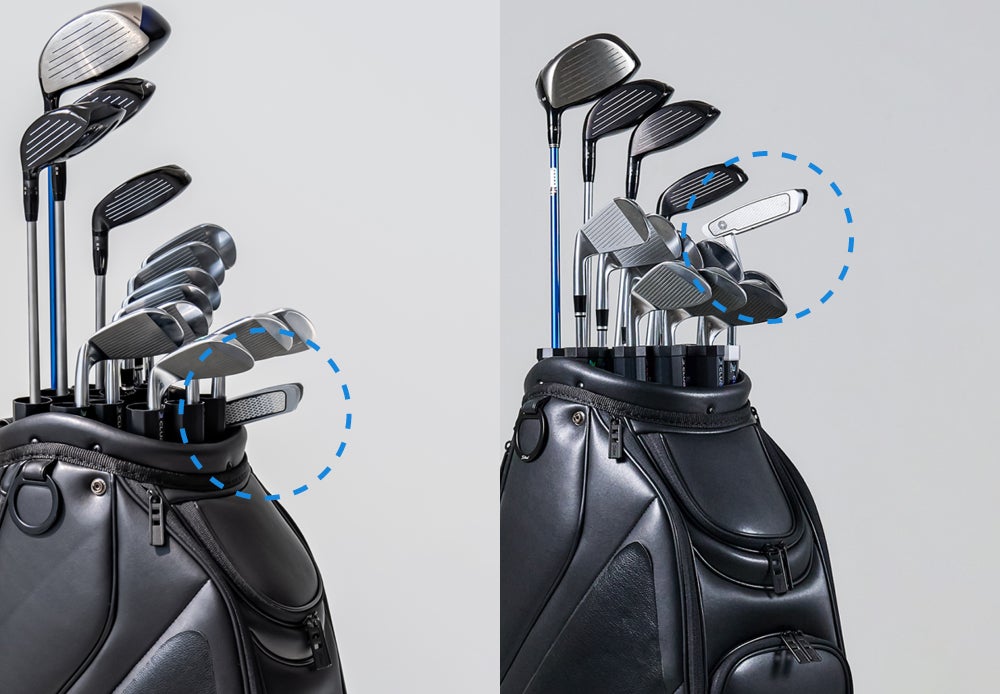 14本のクラブを個別に保護＆整理できるゴルフクラブケース！クラブ