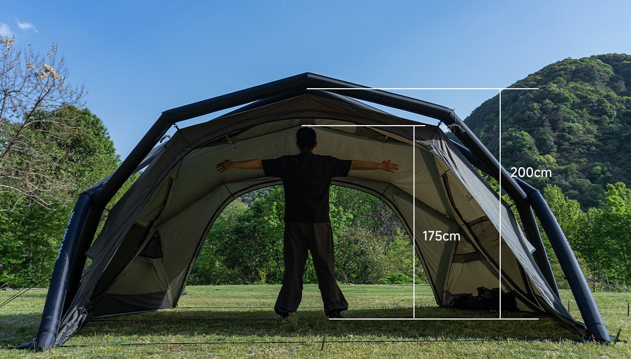 150秒で快適空間設営完成！springhillエアドームテントキャンプを手軽