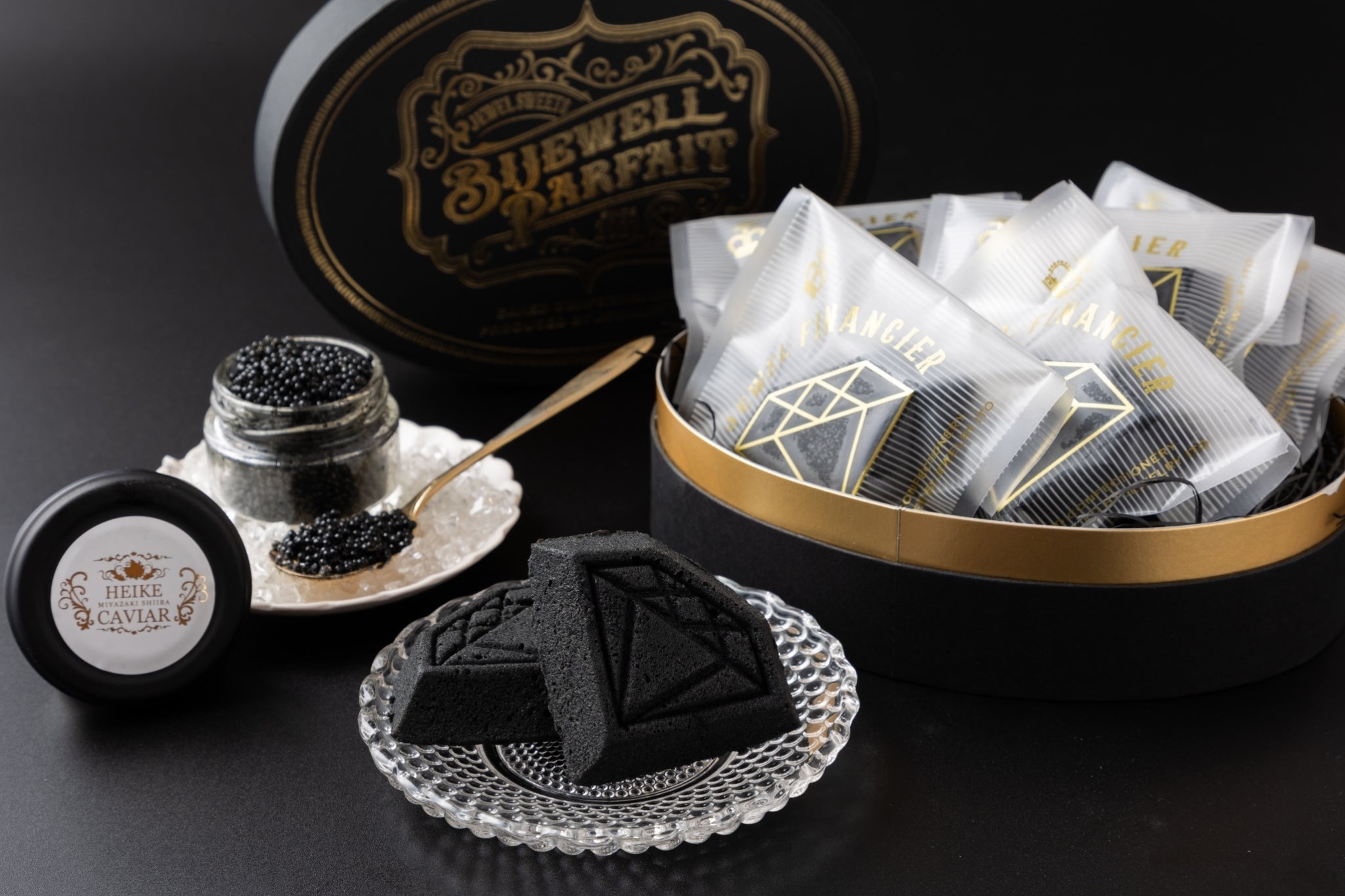 Makuake｜「令和の虎・虎の子コラボ！」宝石スイーツ×黒い宝石キャビア