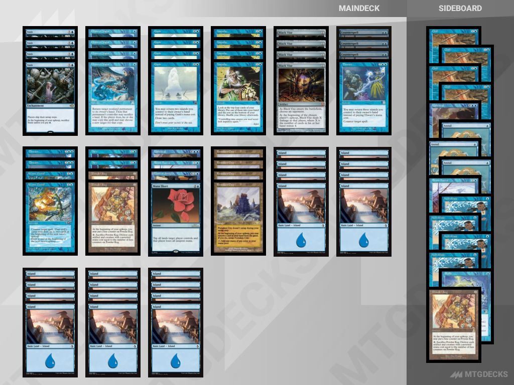 MTG プレモダン ステイシス デッキ MTG Premodern Stasis - 652 top