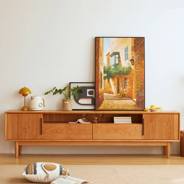 テレビ台 テレビボード ローボード 無垢材 チェリー材 幅150cm