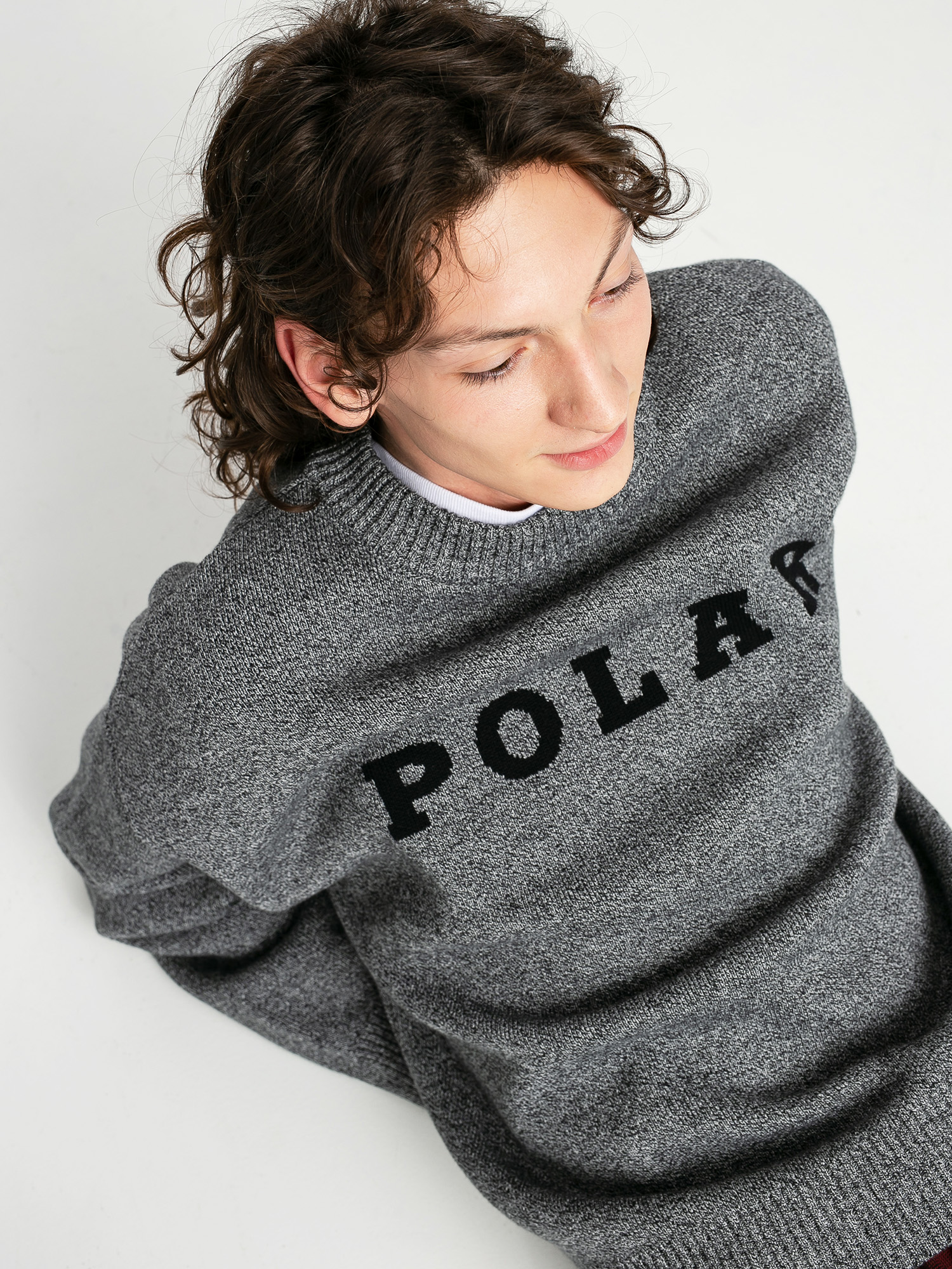 Polar Skate Polar Knit Sweater - grey (black)