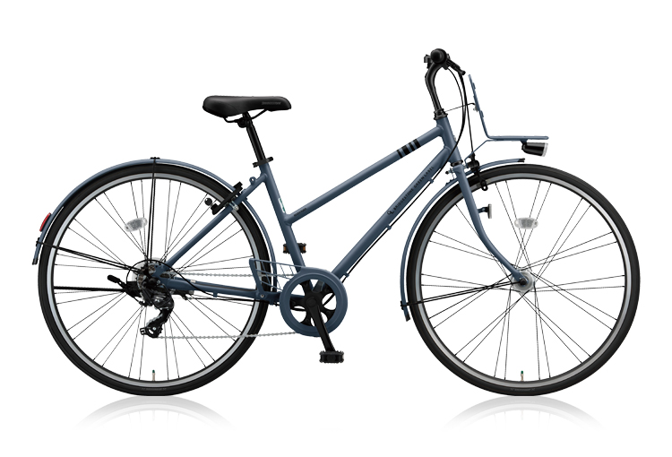 ブリヂストンシティサイクル ネイビー 前カゴ付きBridgestone シティ