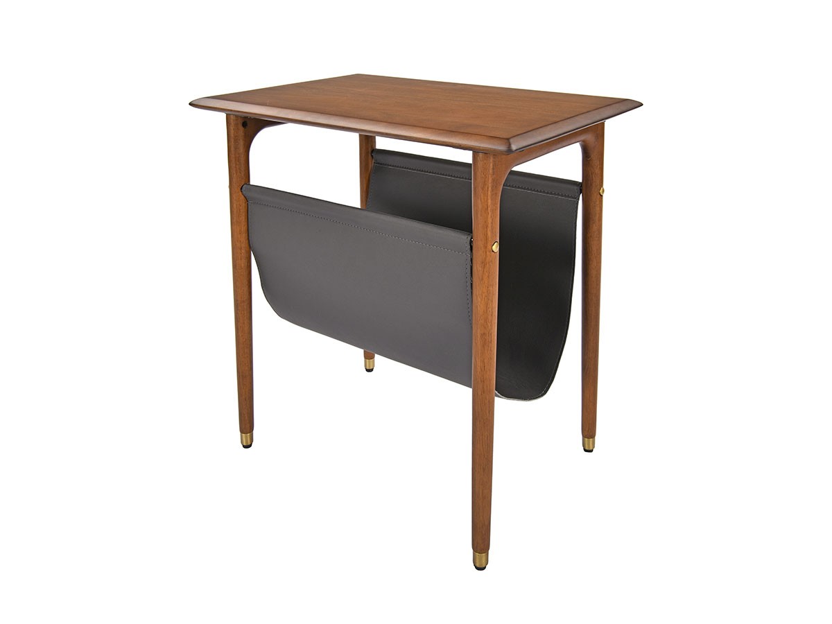 XANDER DESIGNS JULIE SIDE TABLE WITH MAGAZINE RACK / サンダー