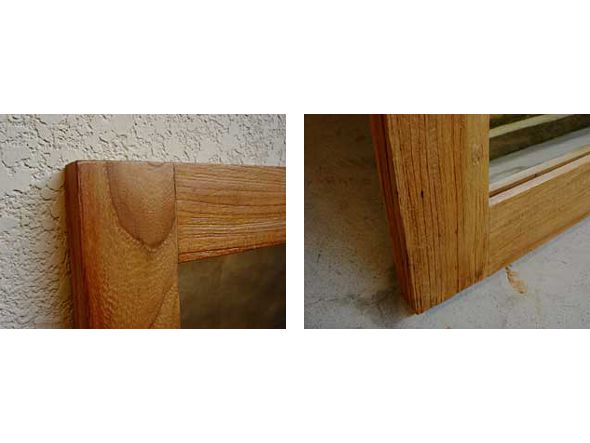 a.depeche old teak mirror L / アデペシュ オールドチークミラー L