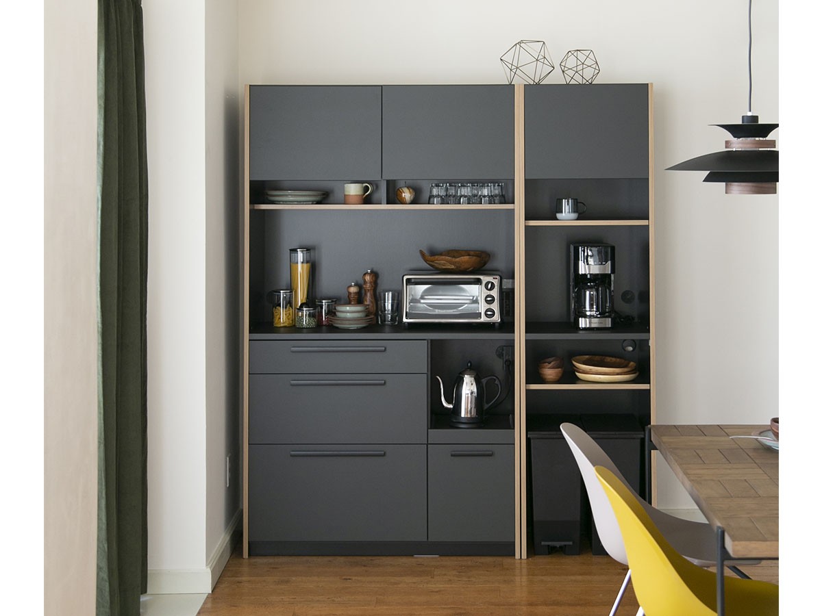 ダークグレー 食器棚・キッチンボード ダークグレー 食器棚・キッチン