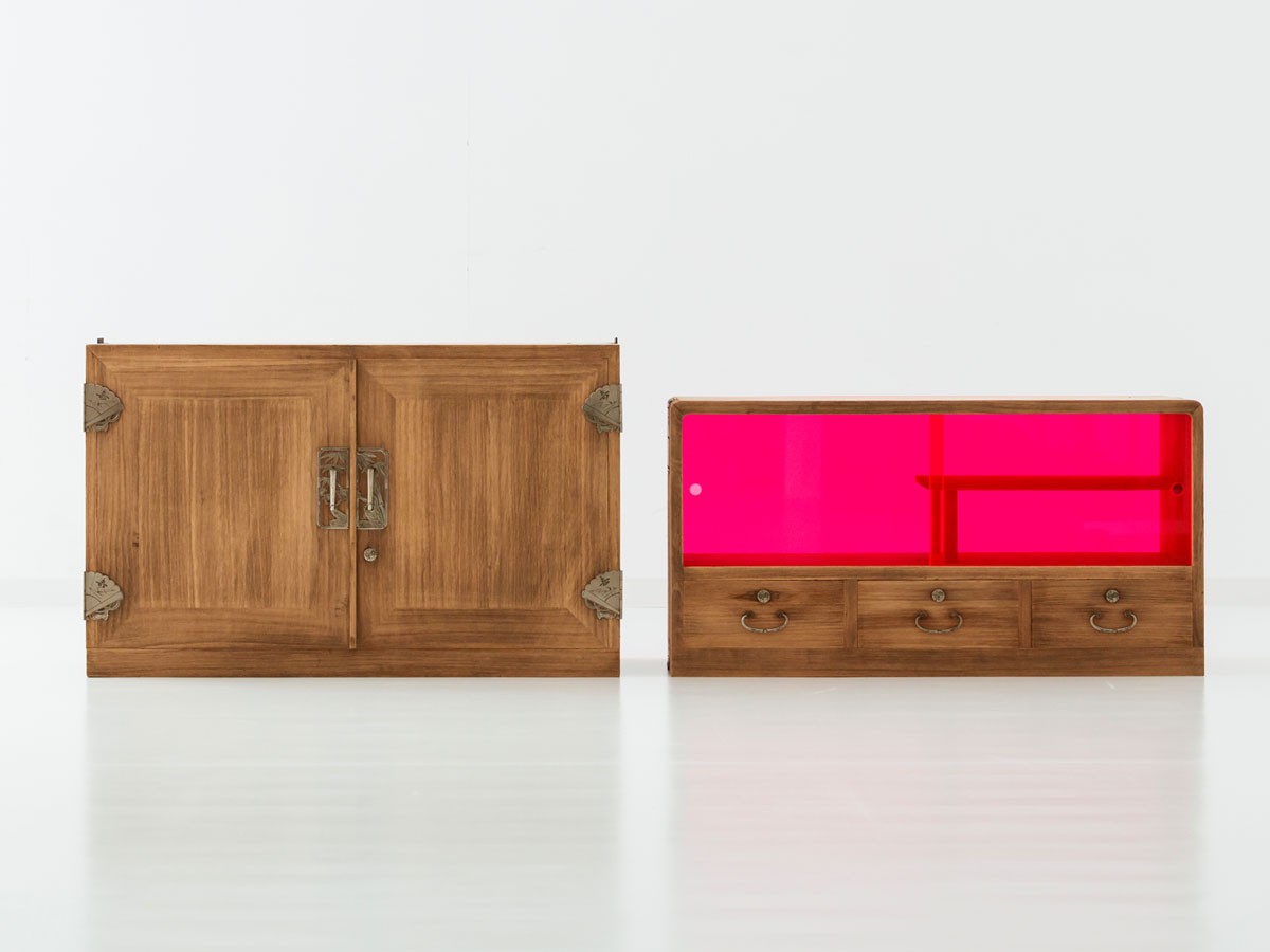 P/OP 昭和後期 婚礼箪笥 上段中段 / ポップ 昭和後期 婚礼箪笥 上段