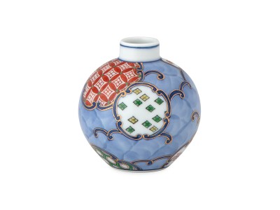 源右衛門窯 染錦和蘭交易図 陶額 / げんえもんがま 染錦和蘭交易図 陶